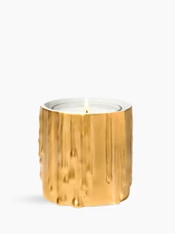 Diptyque Gold Melted Wax Candle Holder For classic candle